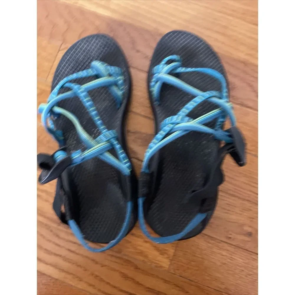 Chaco‎ Women's Yampa Sport Hiking Water Beach Sandals US Size 7 Green/Blue